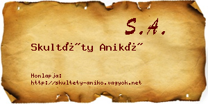 Skultéty Anikó névjegykártya